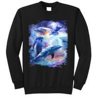 Galaxy Dolphin Dolphins In Space Sweatshirt