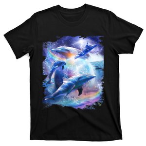 Galaxy Dolphin Dolphins In Space T-Shirt