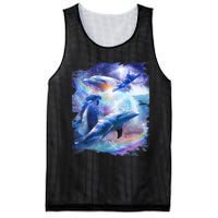 Galaxy Dolphin Dolphins In Space Mesh Reversible Basketball Jersey Tank