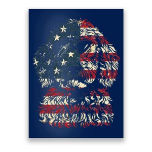 Goldendoodle Doodle Dad American Flag Patriotic Dog Lover Poster