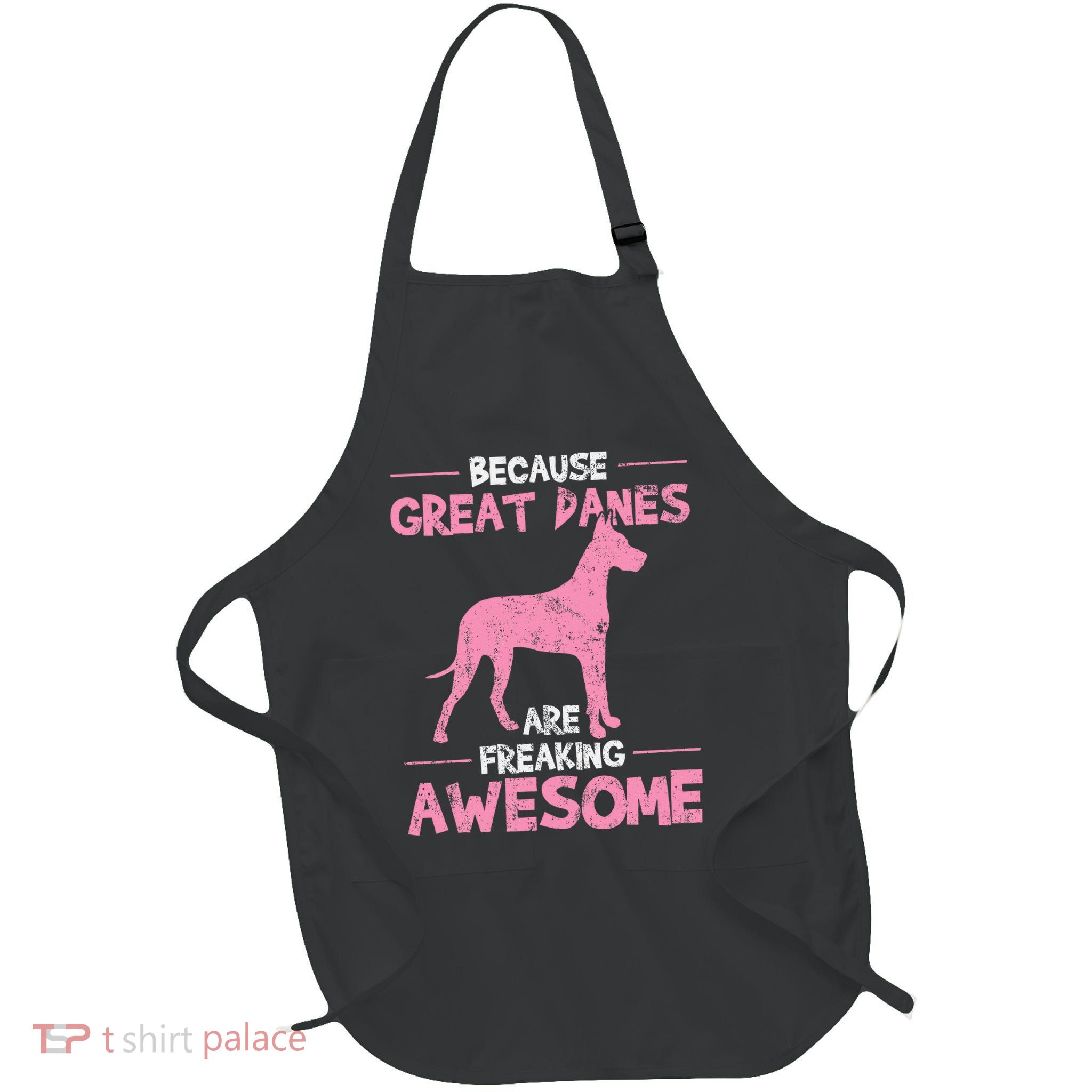 Great Dane Dog Awesome Gifts Adult Dog Lovers Modern Casual Full-Length Apron With Pockets