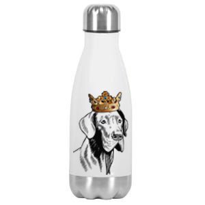 Great Dane Dog Wearing Crown Stainless Steel Insulated Water Bottle