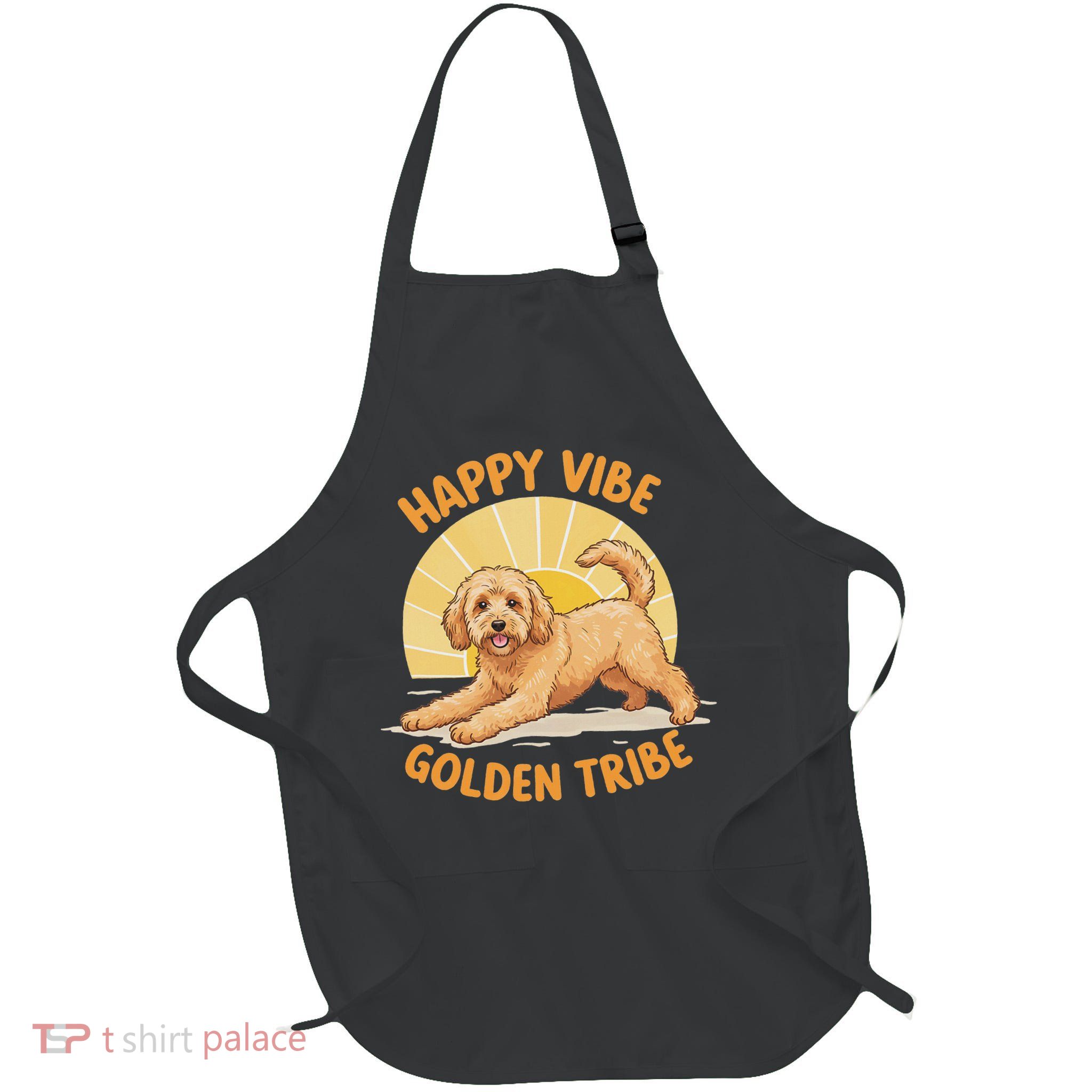 Golden Doodle Dog Doodle Dog Cockapoo Poodle Dog Lover Full-Length Apron With Pockets