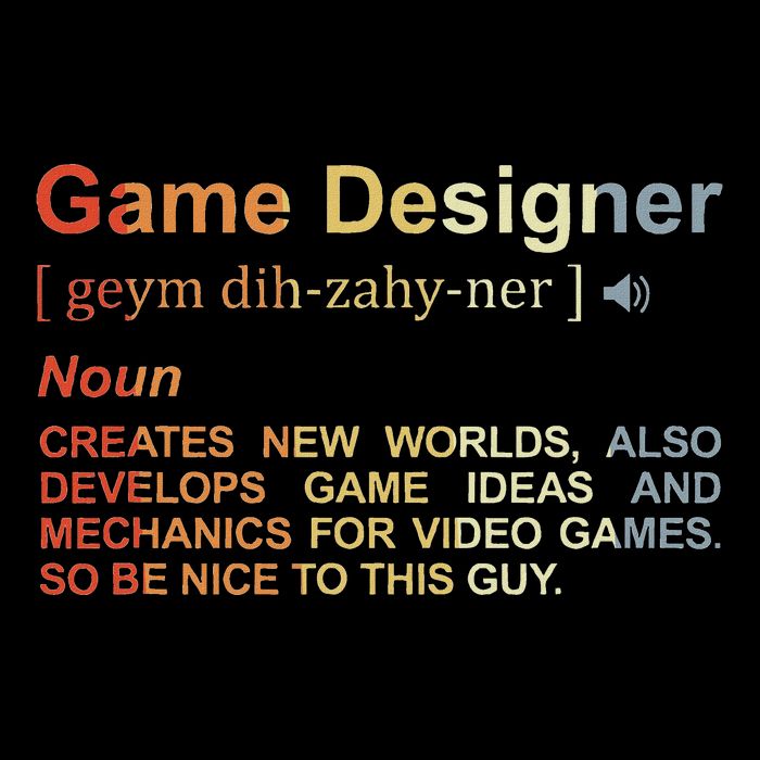 Game Designer Definition Game Programmer Game Dev Cooling Performance Crew T-Shirt