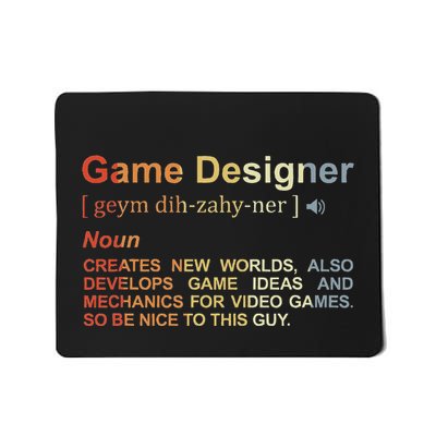 Game Designer Definition Game Programmer Game Dev Mousepad