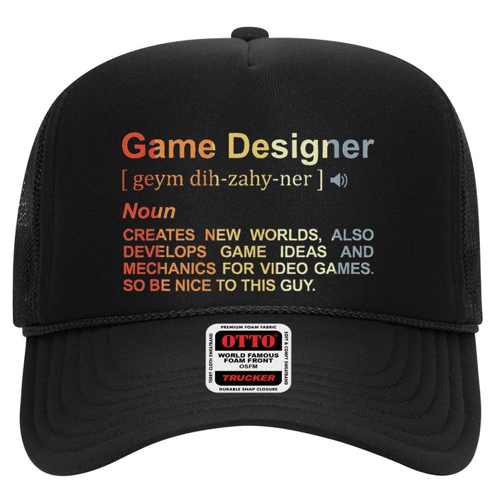 Game Designer Definition Game Programmer Game Dev Trucker Hat