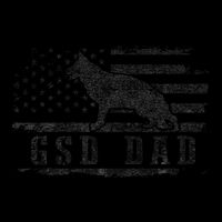 Gsd Dad Distressed American Flag German Shepherd Dog Flat Bill Trucker Hat