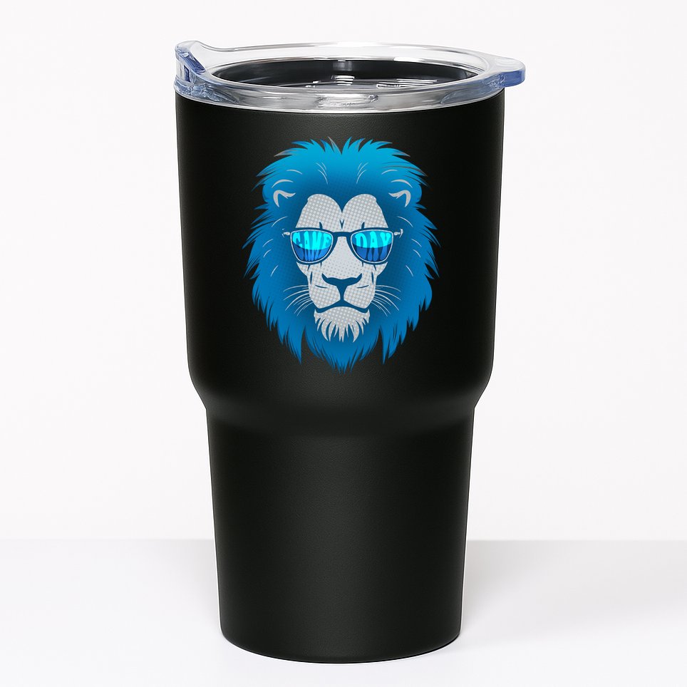 Game Day Detroit Football Sports Fan Tumbler