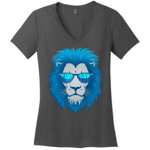 Game Day Detroit Football Sports Fan Women's V-Neck T-Shirt