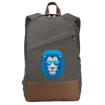 Game Day Detroit Football Sports Fan Cotton Canvas Backpack