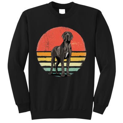 Great Dane Dog Lover Retro Vintage 70s Dog Pet Sweatshirt