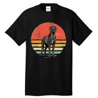 Great Dane Dog Lover Retro Vintage 70s Dog Pet Tall T-Shirt