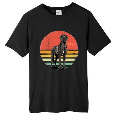 Great Dane Dog Lover Retro Vintage 70s Dog Pet Tall Fusion ChromaSoft Performance T-Shirt