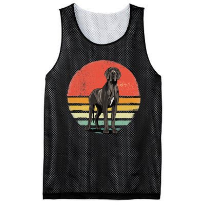 Great Dane Dog Lover Retro Vintage 70s Dog Pet Mesh Reversible Basketball Jersey Tank