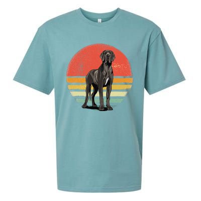 Great Dane Dog Lover Retro Vintage 70s Dog Pet Sueded Cloud Jersey T-Shirt