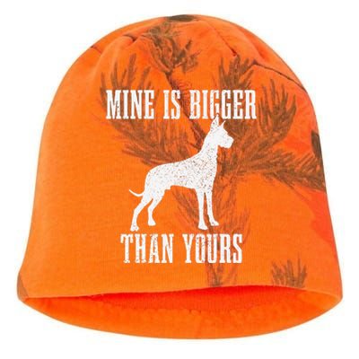 Great Dane Dog Mine Is Bigger Than Yours Great Dane Mom Dad Kati - Camo Knit Beanie