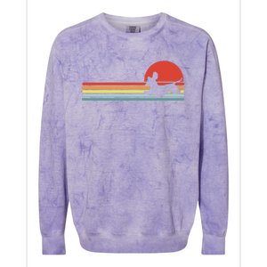 gift Dachshund dachshund dog silhouette retro Colorblast Crewneck Sweatshirt