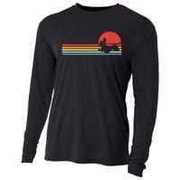 gift Dachshund dachshund dog silhouette retro Cooling Performance Long Sleeve Crew