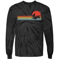 gift Dachshund dachshund dog silhouette retro Tie-Dye Long Sleeve Shirt