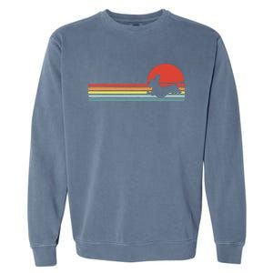 gift Dachshund dachshund dog silhouette retro Garment-Dyed Sweatshirt