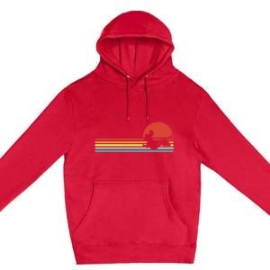 gift Dachshund dachshund dog silhouette retro Premium Pullover Hoodie