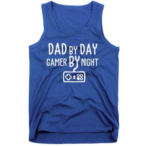 Gamer Dad Dad By Day Gamer By Night Funny Gaming Dad Great Gift Tank Top