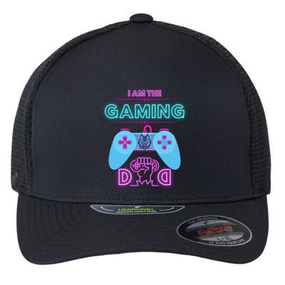 Gaming Dad Dad Gamers Gaming Meaningful Gift Flexfit Unipanel Trucker Cap