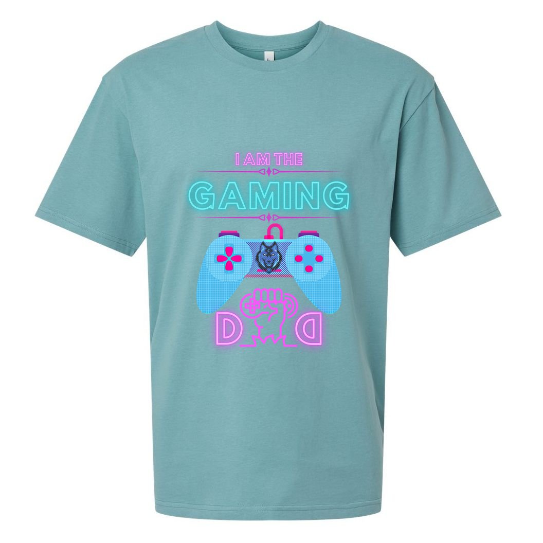 Gaming Dad Dad Gamers Gaming Meaningful Gift Sueded Cloud Jersey T-Shirt
