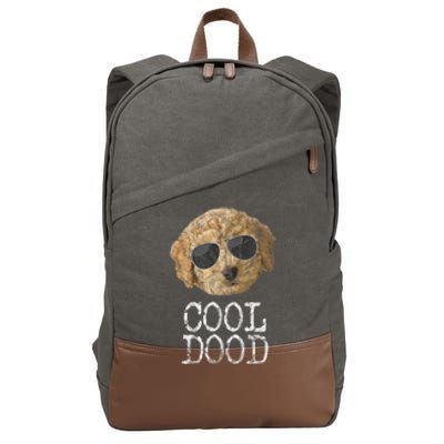 Golden Doodle Dood Goldendoodle Mom Dog Glasses Ee Cotton Canvas Backpack