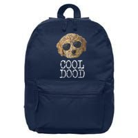 Golden Doodle Dood Goldendoodle Mom Dog Glasses Ee 16 in Basic Backpack