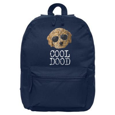 Golden Doodle Dood Goldendoodle Mom Dog Glasses Ee 16 in Basic Backpack