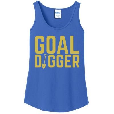 Goal Digger Design With Shovel Sales Team Motivational Ladies Essential Tank