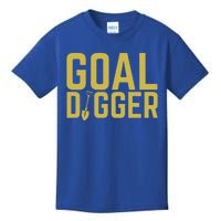 Goal Digger Design With Shovel Sales Team Motivational Kids T-Shirt