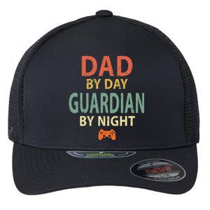 Gamer Dad. Dad by Day Guardian By Night Gaming Flexfit Unipanel Trucker Cap