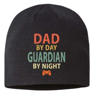 Gamer Dad. Dad by Day Guardian By Night Gaming Sustainable Beanie