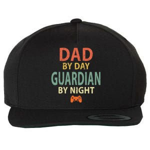 Gamer Dad. Dad by Day Guardian By Night Gaming Wool Snapback Cap