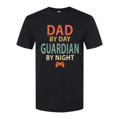 Gamer Dad. Dad by Day Guardian By Night Gaming Softstyle CVC T-Shirt