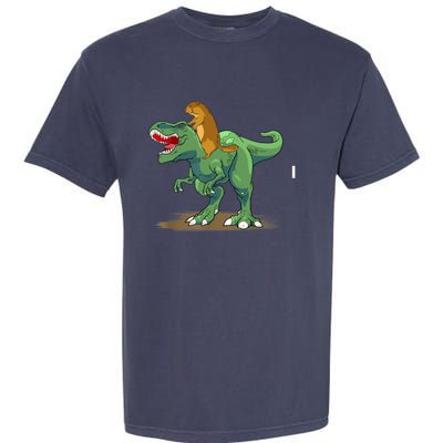 GroundHog Day Dinosaur Gift Shadow Garment-Dyed Heavyweight T-Shirt