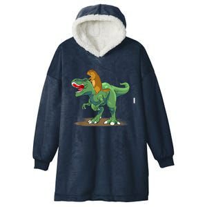 GroundHog Day Dinosaur Gift Shadow Hooded Wearable Blanket