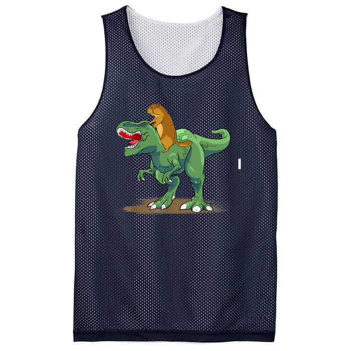 GroundHog Day Dinosaur Gift Shadow Mesh Reversible Basketball Jersey Tank