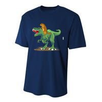 GroundHog Day Dinosaur Gift Shadow Performance Sprint T-Shirt