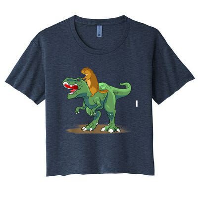 GroundHog Day Dinosaur Gift Shadow Women's Crop Top Tee