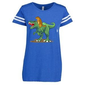 GroundHog Day Dinosaur Gift Shadow Enza Ladies Jersey Football T-Shirt