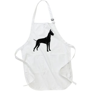 Great Dane Dog Full-Length Apron With Pockets