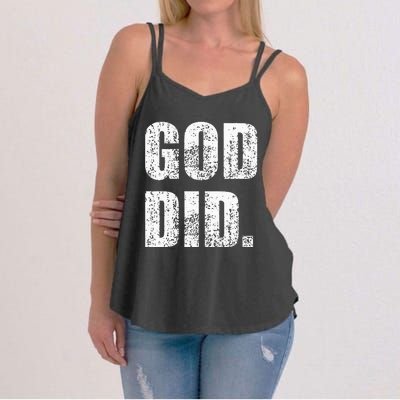 God Did Distressed Women's Strappy Tank