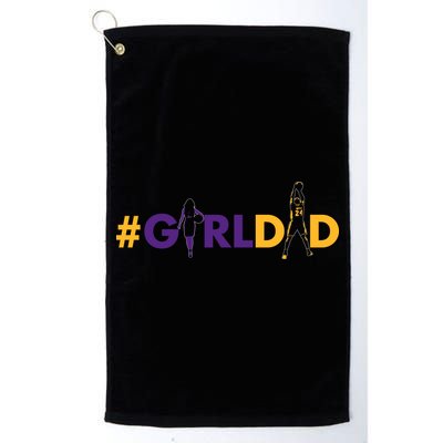 Girldad Girl Dad Father Of Daughters Girl Dad  Golf Towel