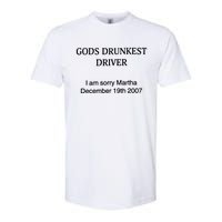 Gods Drunkest Driver December 2007 Softstyle CVC T-Shirt