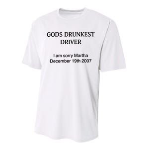 Gods Drunkest Driver December 2007 Performance Sprint T-Shirt