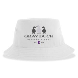 Gray Duck Ducks Sustainable Bucket Hat