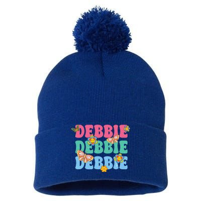 Groovy Debbie Debbie First Name Pom Pom 12in Knit Beanie